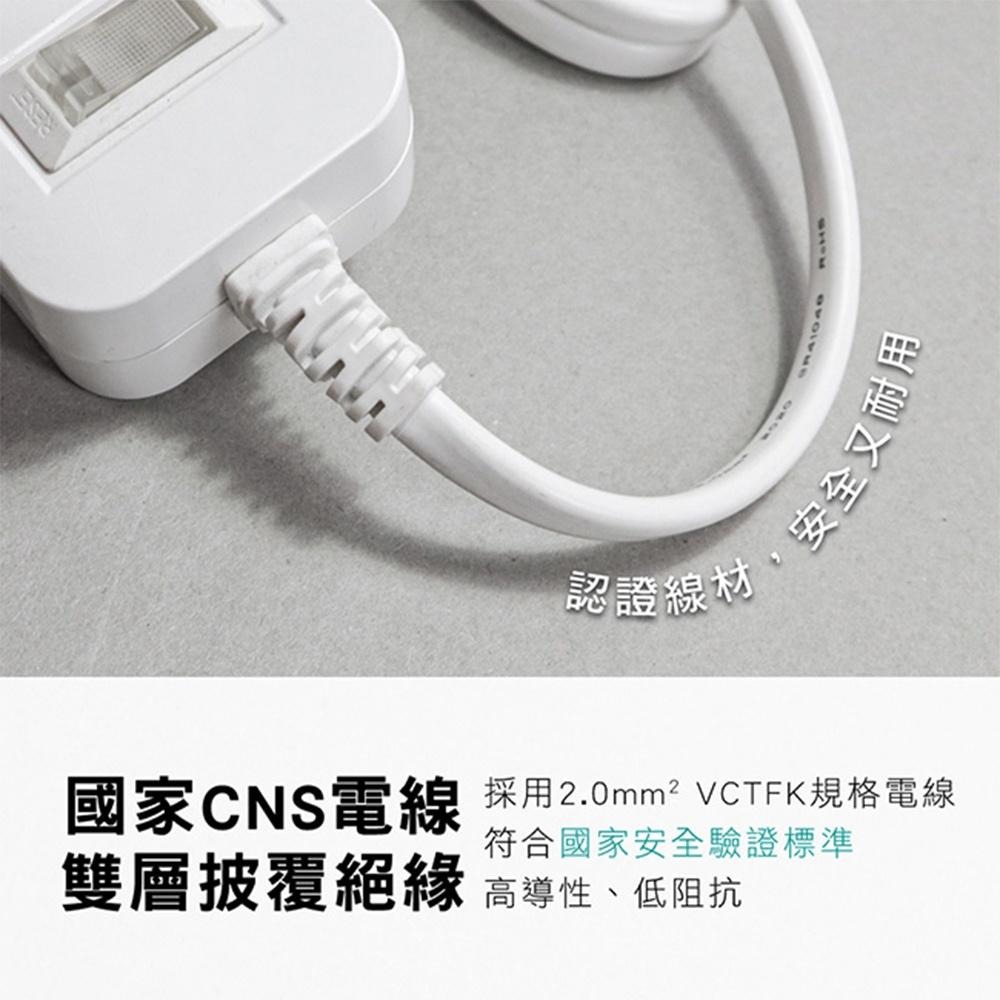 【KINYO 1開3插雙USB延長線 CGU-213】延長線 插座 USB延長線 延長線插座 電腦延長線-細節圖7