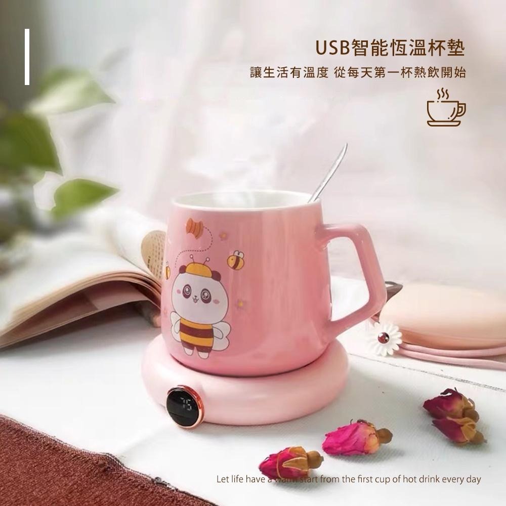 【三檔控溫！USB智能恆溫杯墊】55度恆溫 加熱杯墊 暖暖杯墊 暖杯墊 保溫杯墊 USB杯墊 暖暖杯 馬克杯杯墊-細節圖3