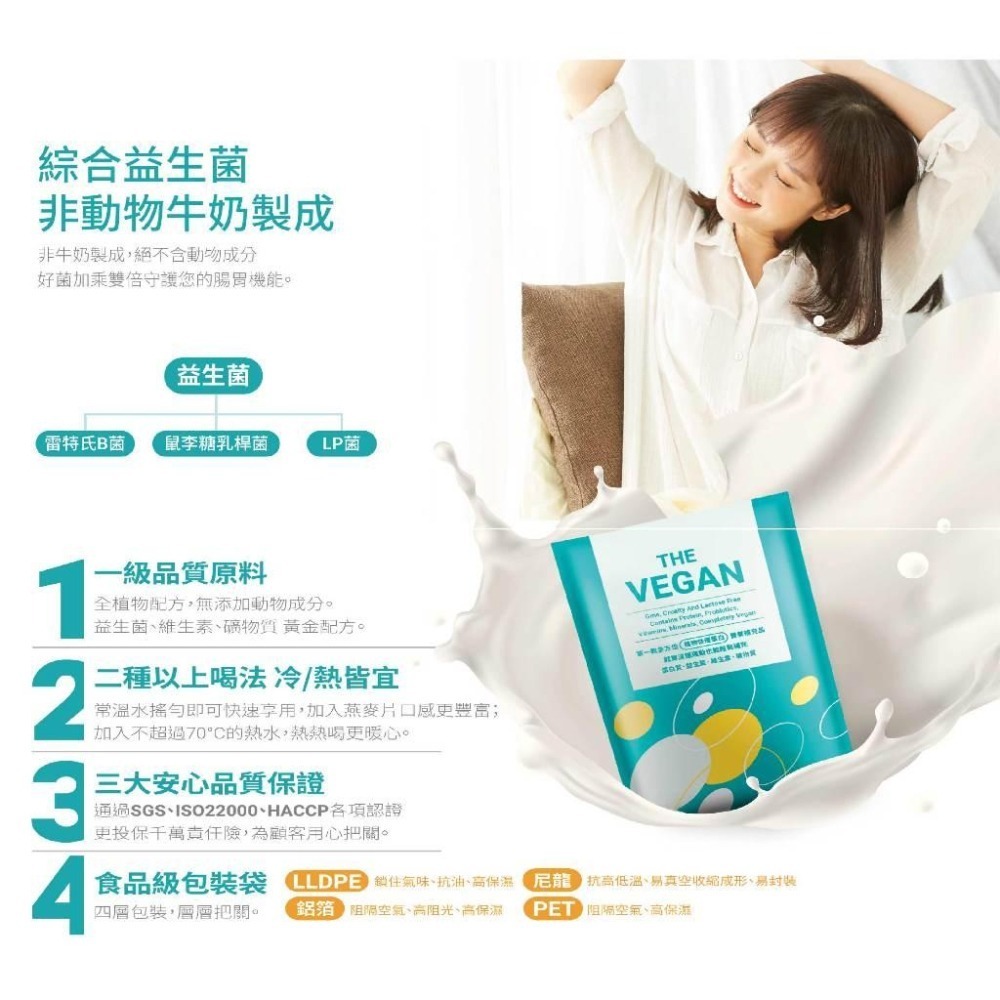 【 THE VEGAN 樂維根純素優蛋白隨手包40g  】 大豆分離蛋白 純素高蛋白 高蛋白 健身飲料 純素植物性優蛋白-細節圖8