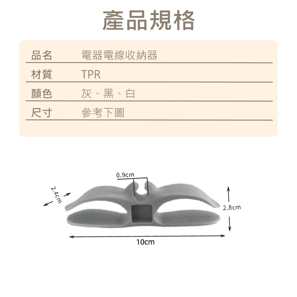 【電器電線收納器】電線收納器 理線器 電線繞線器 整線器 收納繞線器 免打孔 集線器 電器電線收納器-細節圖7