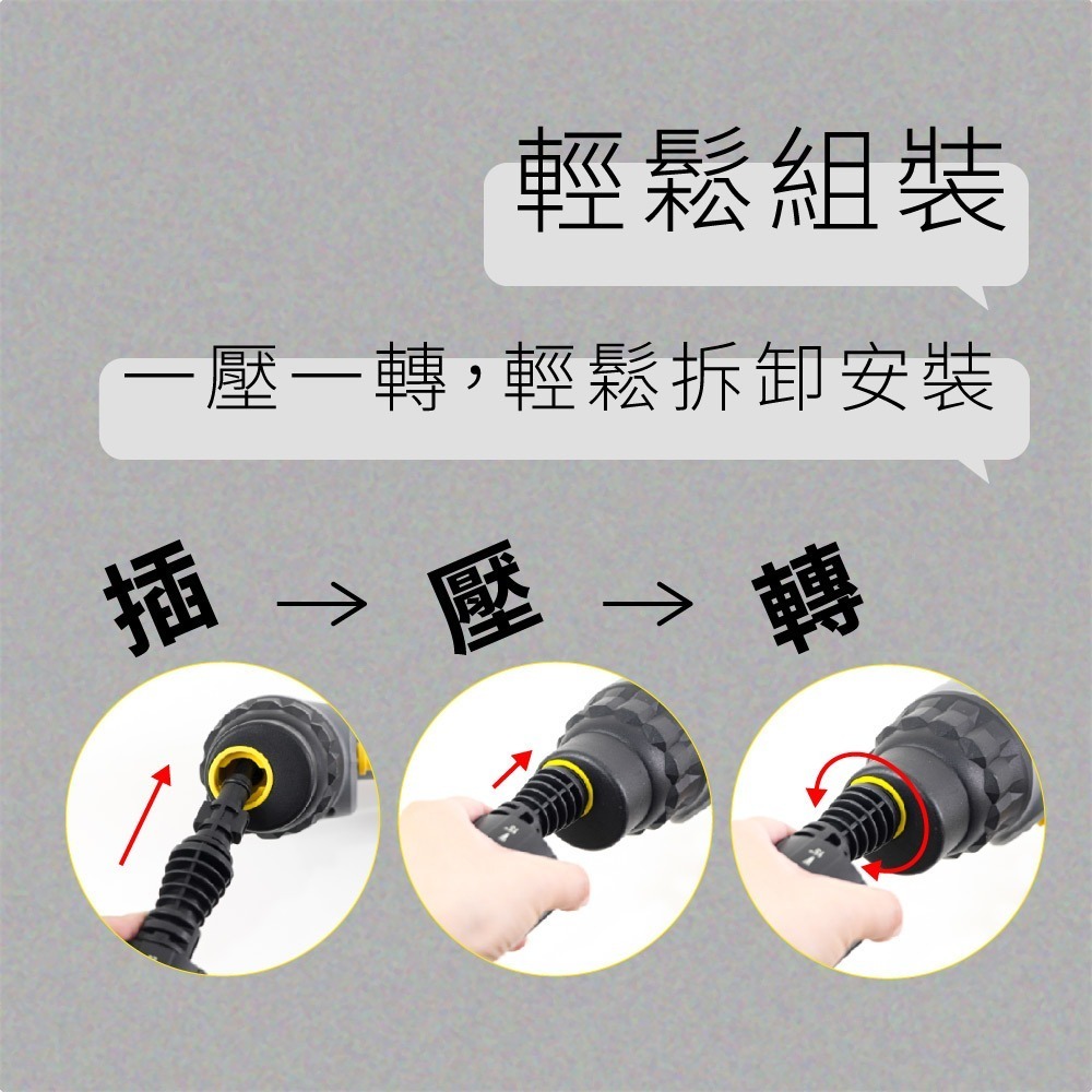 【KINYO 無線高壓清洗機 HPC-63】高壓水槍 六合一噴頭 高壓洗車機 5米加長軟管 附收納包 無線清洗機-細節圖8