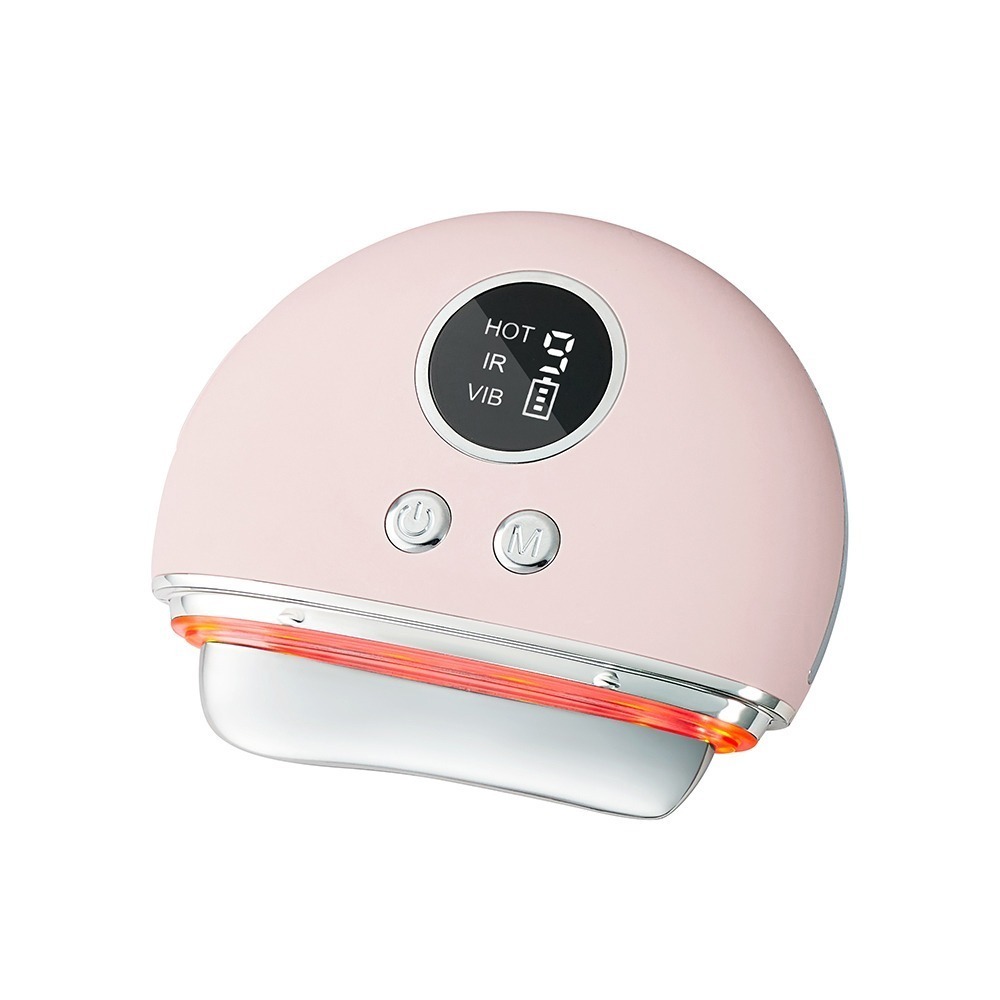 【KINYO 溫熱導入刮痧按摩儀 AMR-207】電動刮痧儀 按摩儀 臉部按摩器 美容儀 刮痧板 熱敷按摩 刮痧按摩儀-細節圖2