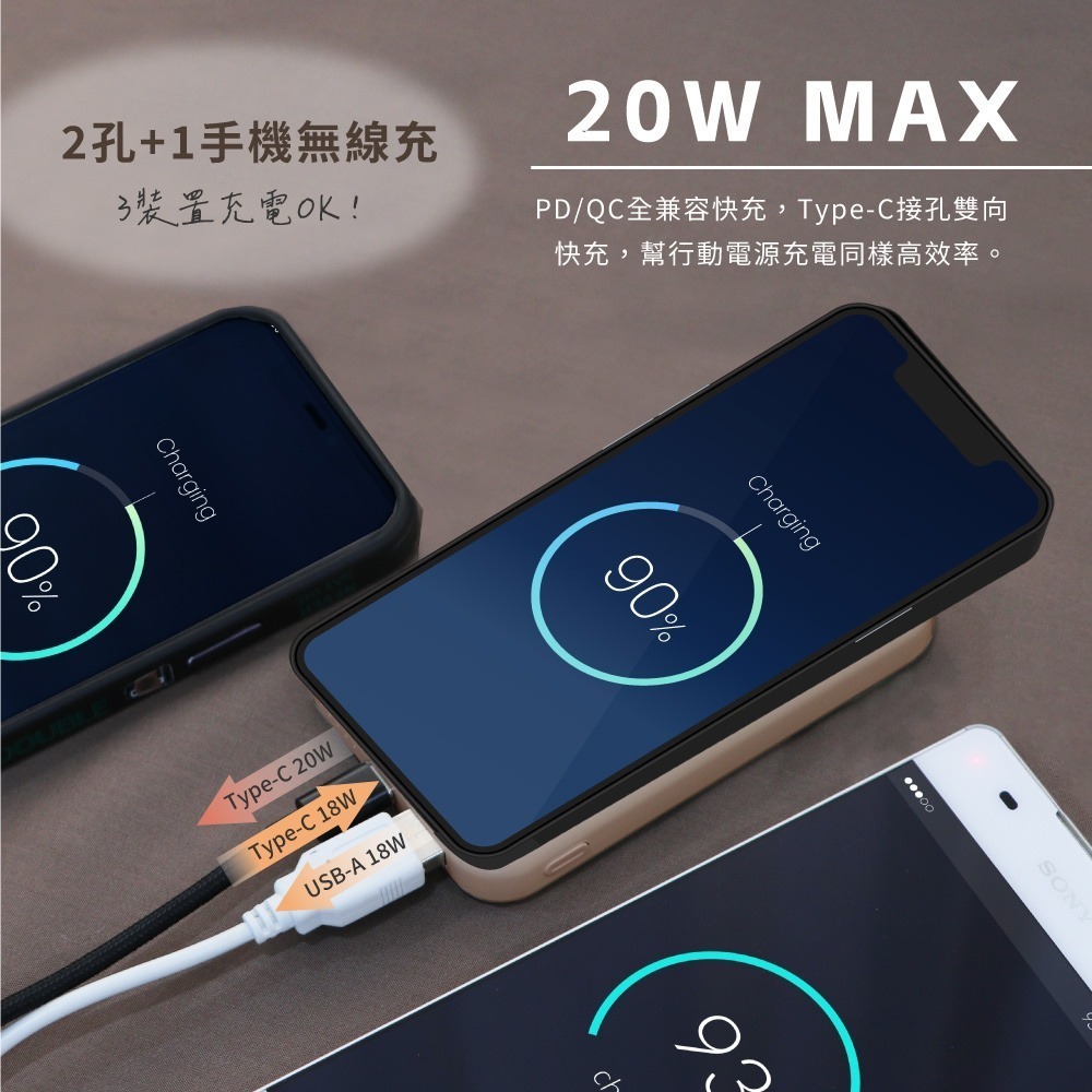【限時購】【KINYO 磁吸式無線快充行動電源 NKPB-4342MT】磁吸行動電源 無線充電 行動電源 磁吸無線充-細節圖6