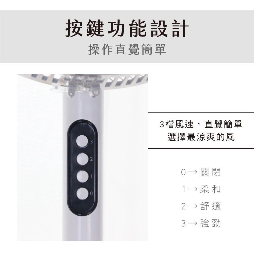 【KINYO 14吋直立式電風扇 ACF-1803】循環風扇 直立風扇 擺頭風扇 電風扇 涼風扇 電扇 風扇 立扇-細節圖7