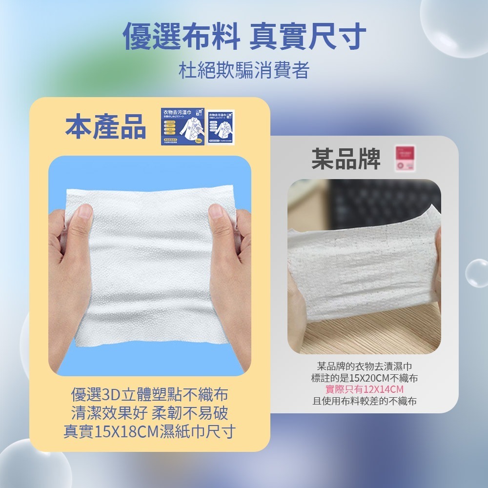 【衣物去漬濕巾】去汙濕紙巾 去漬濕紙巾 衣物去汙濕巾 去污濕巾 衣物清潔 衣物去漬 衣物去污劑 除污濕巾-細節圖4