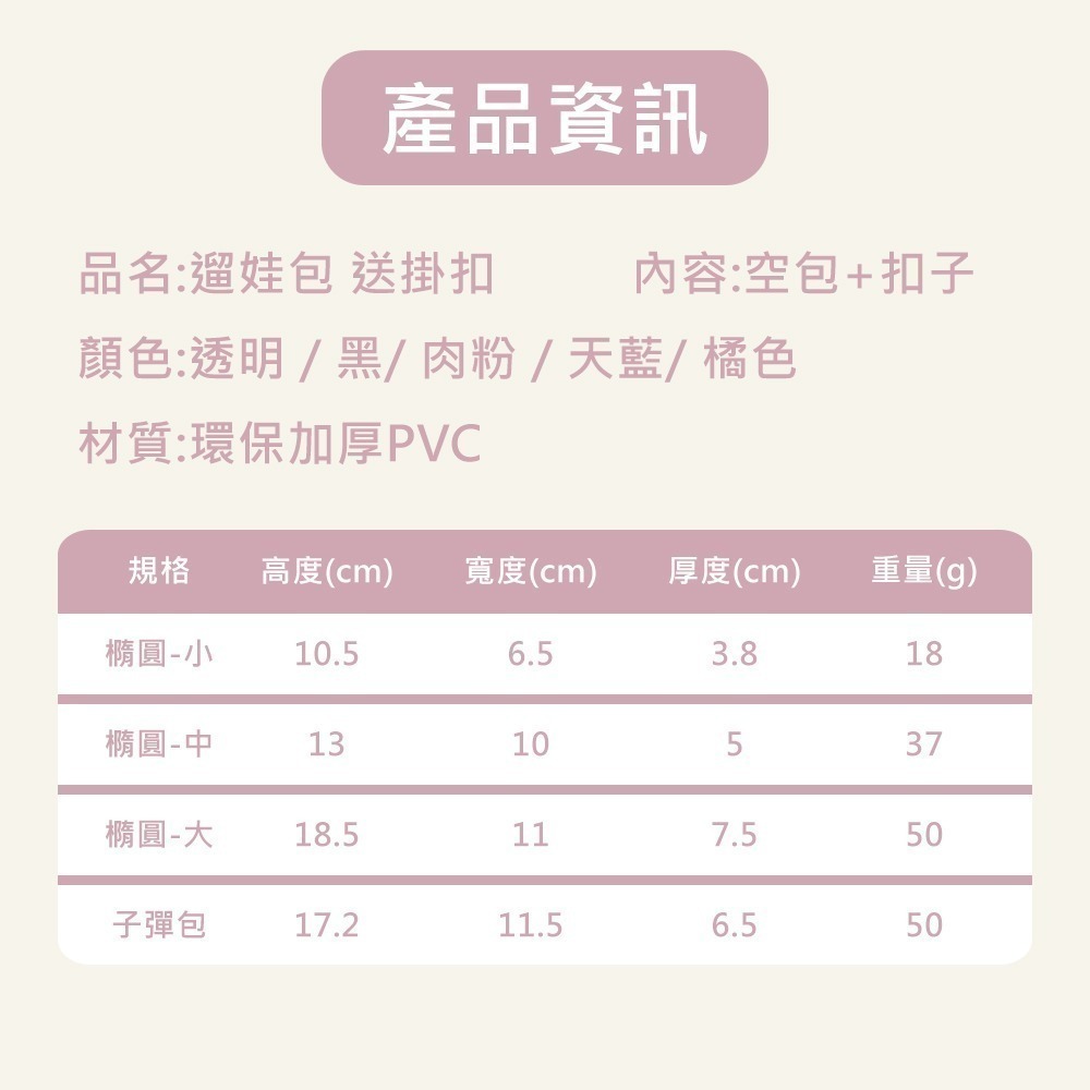 【遛娃包 送掛扣】娃娃展示包 娃娃收納包 曬娃包 LABUBU 娃娃包 泡泡瑪特 掛飾 公仔包 透明吊飾包-細節圖7