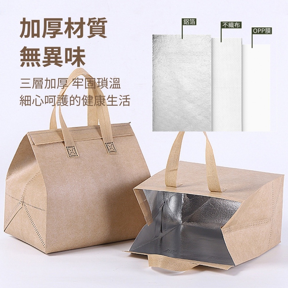 【外賣保溫提袋】保冰袋 加厚保冷袋 保溫袋 鋁箔保冷袋 蛋糕保冰袋 手提袋 飲料袋 便當袋 外送袋-細節圖4