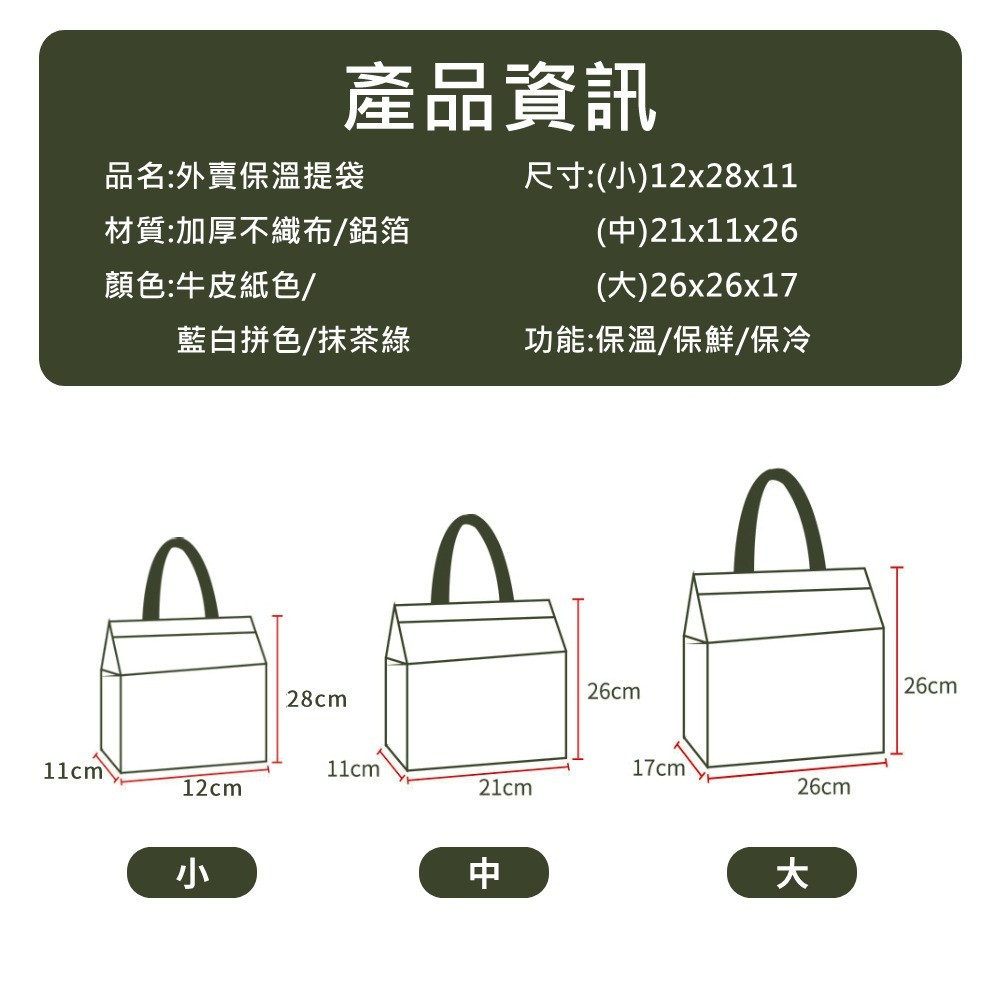 【外賣保溫提袋】保冰袋 加厚保冷袋 保溫袋 鋁箔保冷袋 蛋糕保冰袋 手提袋 飲料袋 便當袋 外送袋-細節圖9