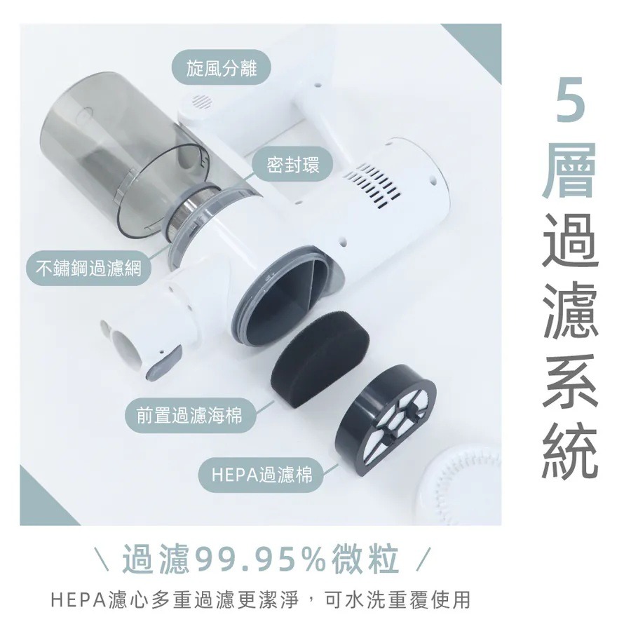 【KINYO 多功能‧輕旋無線吸塵器 KVC-6239】無線吸塵器 手持吸塵器 輕量型吸塵器 壁掛收納-細節圖4