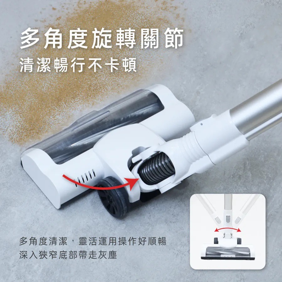 【KINYO 多功能‧輕旋無線吸塵器 KVC-6239】無線吸塵器 手持吸塵器 輕量型吸塵器 壁掛收納-細節圖6