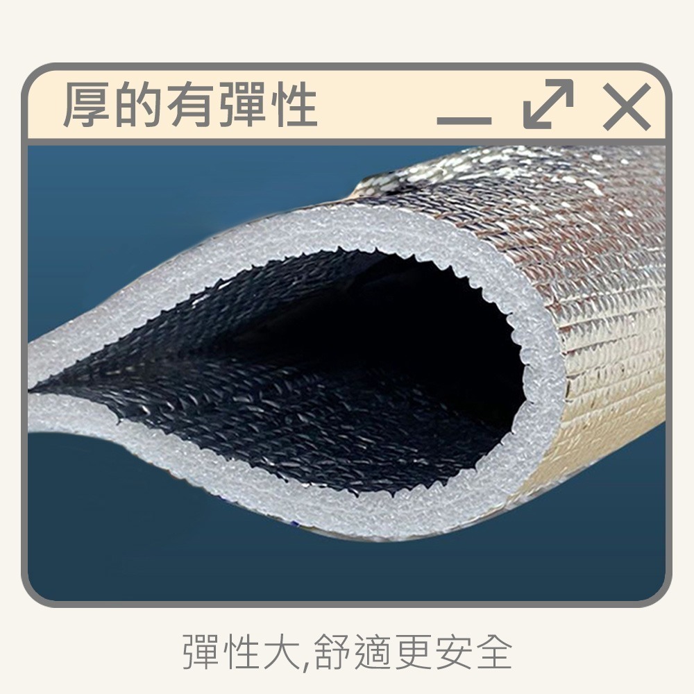 【雙面防潮鋁箔墊】野餐墊 露營鋁箔墊 露營墊 露營地墊 鋁箔墊 防潮鋁箔墊 錫箔墊 防潮墊-細節圖4