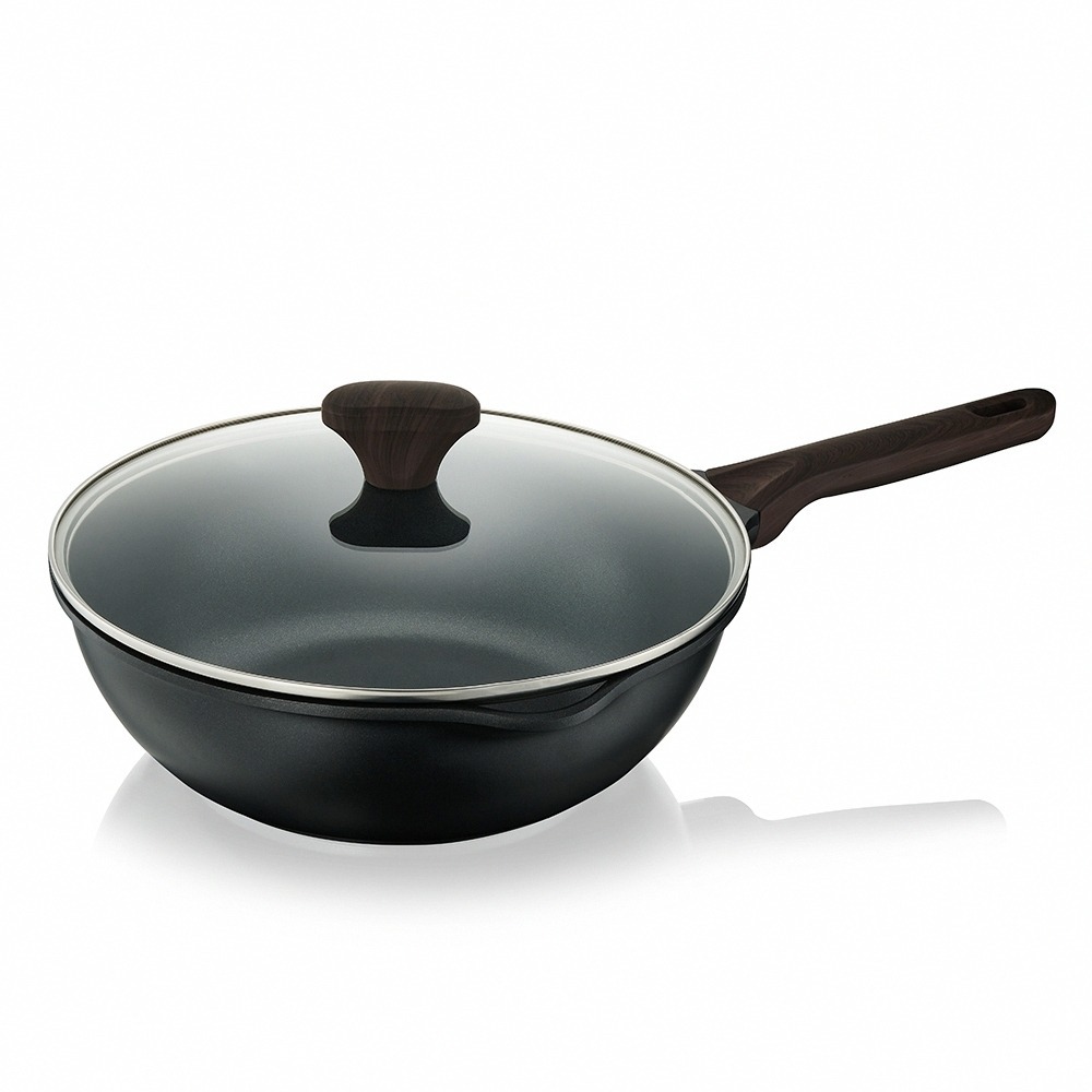 【KINYO 陶瓷不沾炒鍋30cm PO-2455】炒菜鍋 不沾鍋 陶瓷炒鍋 煎鍋 不挑爐具 陶瓷塗層-細節圖2