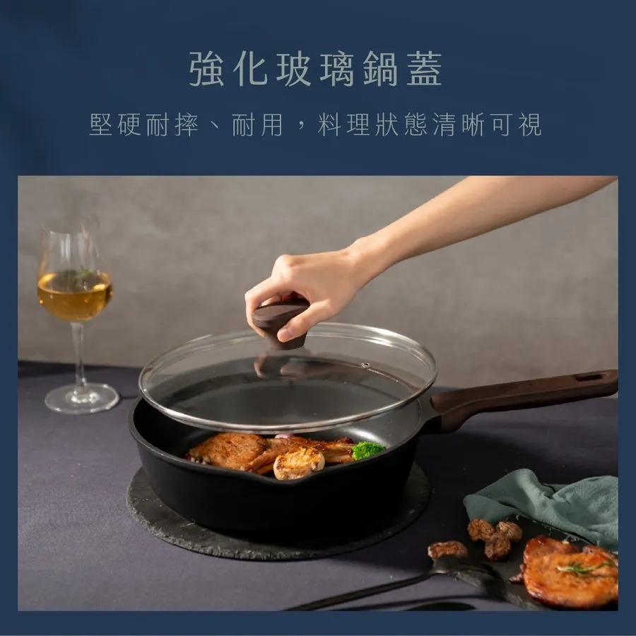 【KINYO 陶瓷不沾炒鍋30cm PO-2455】炒菜鍋 不沾鍋 陶瓷炒鍋 煎鍋 不挑爐具 陶瓷塗層-細節圖5