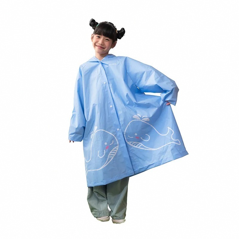【KINYO 捏捏樂兒童雨衣 RCT-665】連身雨衣 兒童雨衣 防風雨衣 反光條設計 兒童連身雨衣 風雨衣-細節圖2