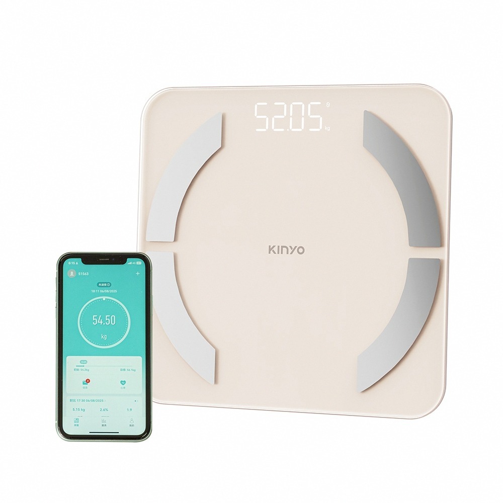 【KINYO 藍牙健康管理體重計 DS-6599】電子秤 體重秤 體重機 家用體重計 藍芽體重計-細節圖2