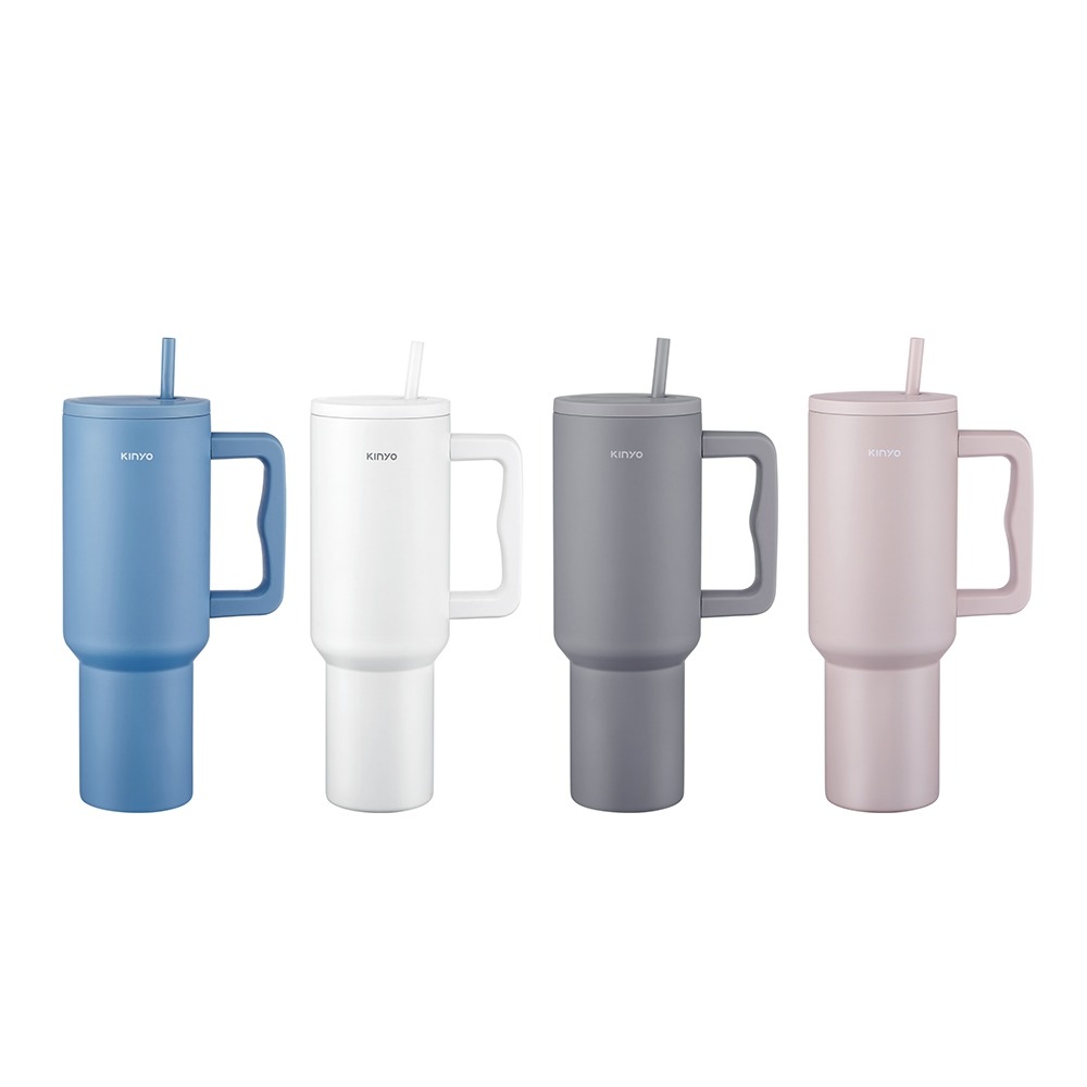 【KINYO 不鏽鋼大容量保溫杯1.2L KIM-3025】保冷杯 不鏽鋼保溫杯 吸管保溫杯 環保杯 隨身杯 保溫杯-細節圖2