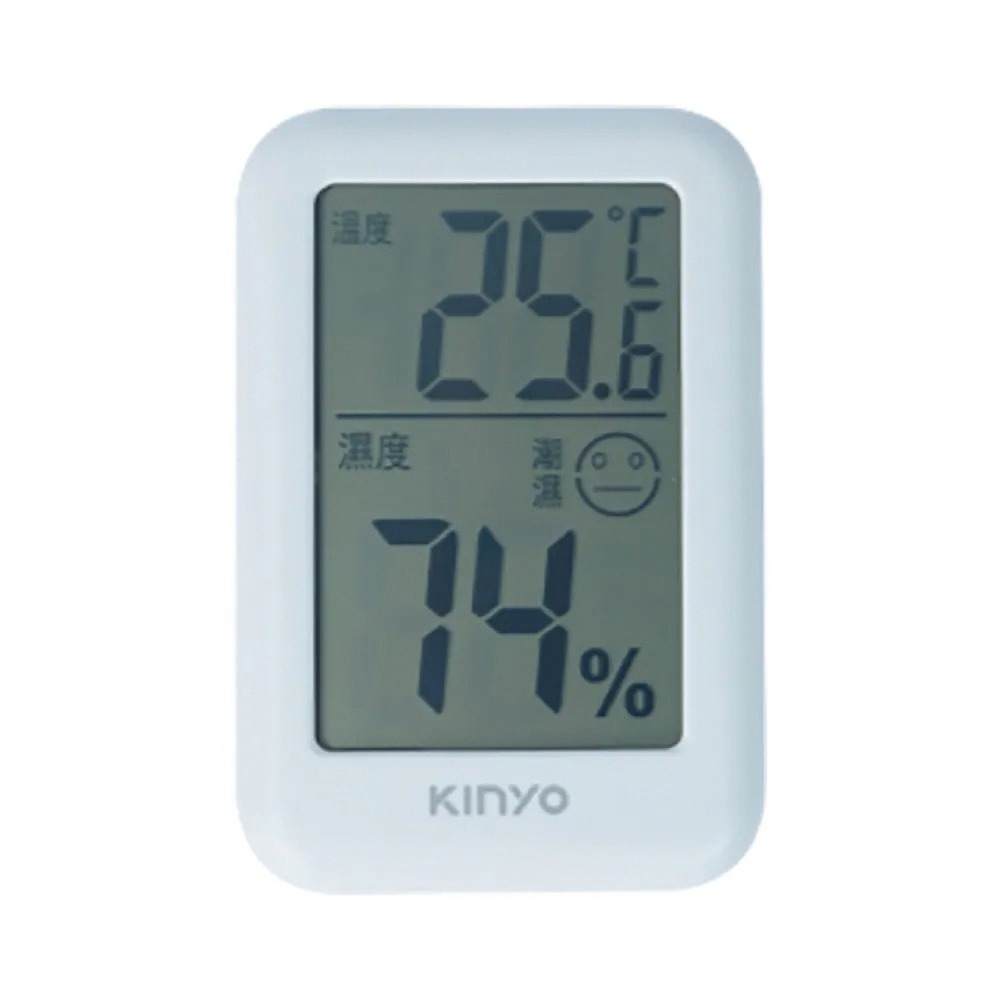 【KINYO 電子式溫溼度計 TC-14】濕度計 濕度表 溫度計 溫濕度計 電子溫度計 背面磁吸-細節圖2