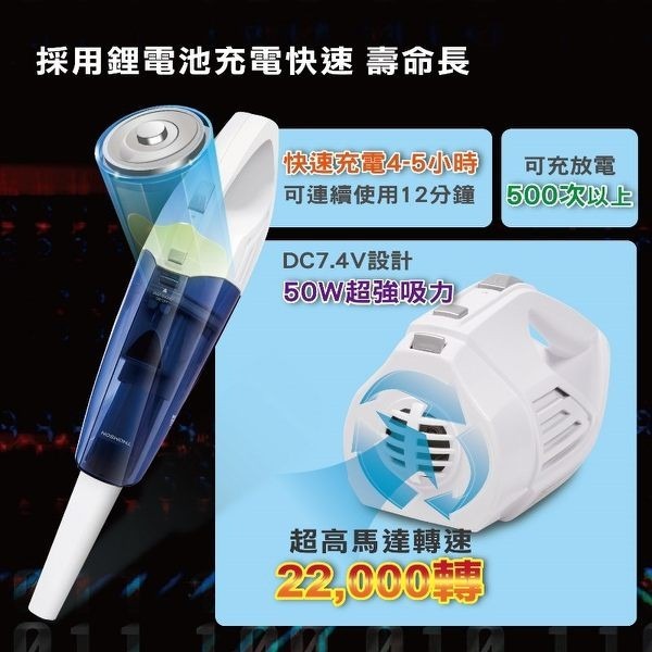 【THOMSON 乾濕兩用手持無線吸塵器 TM-SAV16D】家用吸塵器 無線吸塵器 小型吸塵器 手持吸塵器 乾濕兩用-細節圖4