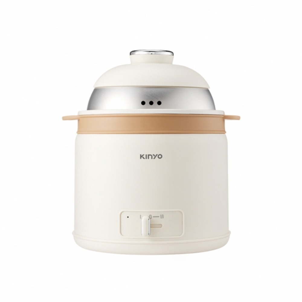 【KINYO 多功能陶瓷美食鍋2L FP-0773】多功能電鍋 不沾鍋陶瓷鍋 電煮鍋 快煮鍋 電火鍋 美食鍋 防燙鍋-細節圖2