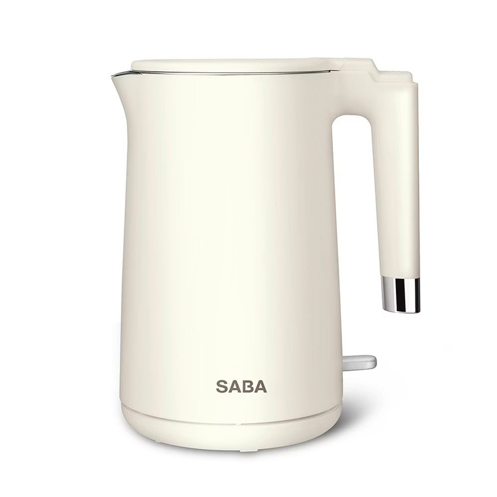 【SABA 1.7L雙層防燙不鏽鋼快煮壺 SA-HK43】煮水壺 電煮壺 熱水壺 快煮壺 自動斷電 電茶壺 304不鏽鋼-細節圖2