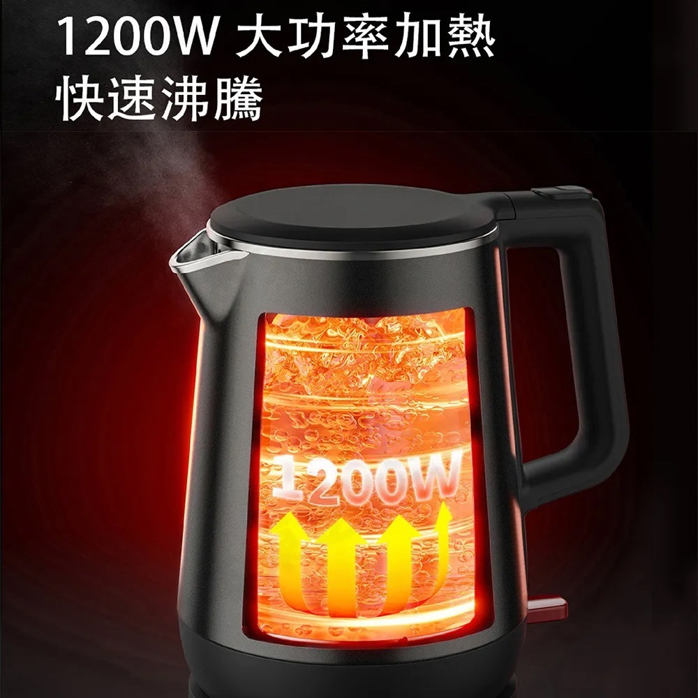 【TOSHIBA 316雙層防燙快煮壺 KT-17DRTTW】煮水壺 電茶壺 電熱水壺 熱水壺 電熱壺 雙層防燙-細節圖4