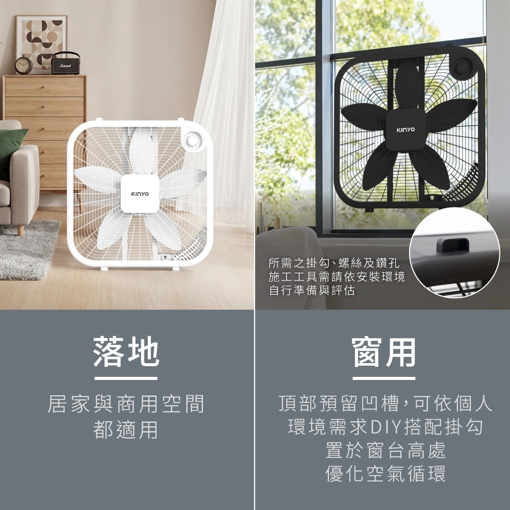 【KINYO 20吋機械箱扇 CCF2100】電風扇 涼風扇 循環扇 落地風扇 箱扇 窗扇 20吋風扇-細節圖3
