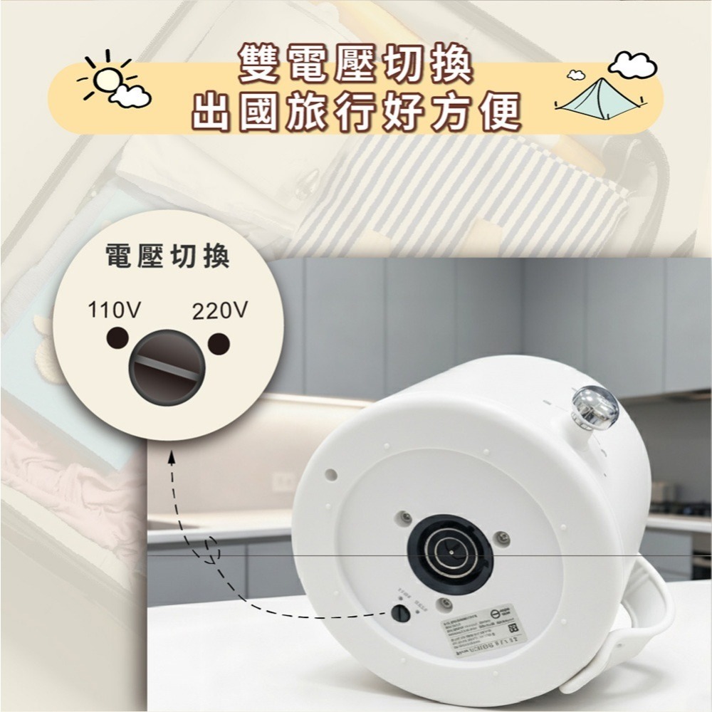 【THOMSON 雙電壓 附餐具美食鍋 TM-SAK66】旅行鍋 快煮鍋 電火鍋 雙電壓 304不鏽鋼內膽-細節圖7
