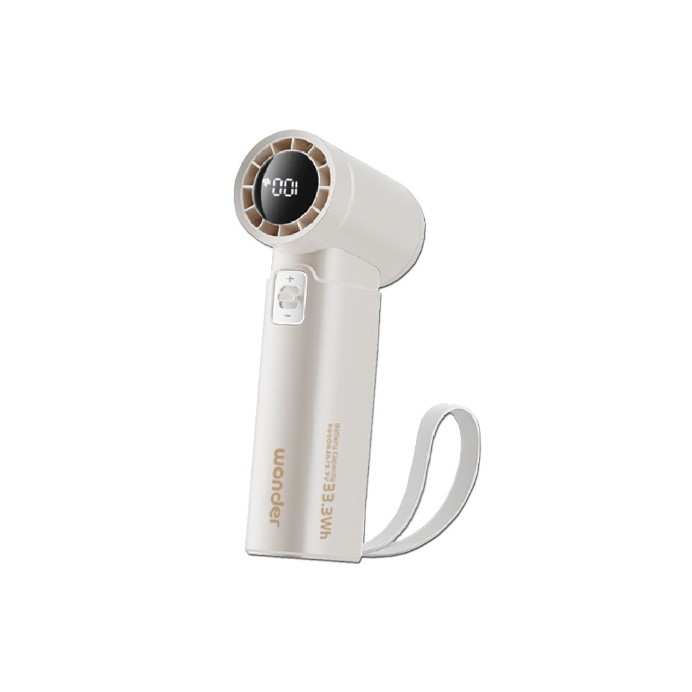 【WONDER旺德 手持高速風扇行動電源 WH-FU35P】夏季風扇 手持風扇 行動電源 小風扇 自帶線-細節圖2