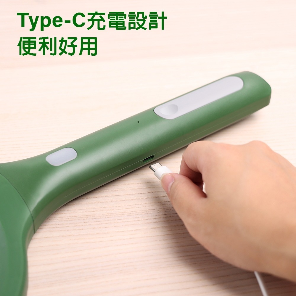 【WONDER旺德 USB充電式大網面電蚊拍 WH-G22】滅蚊拍 充電式電蚊拍 捕蚊拍 TYPE-C充電 防觸電-細節圖3