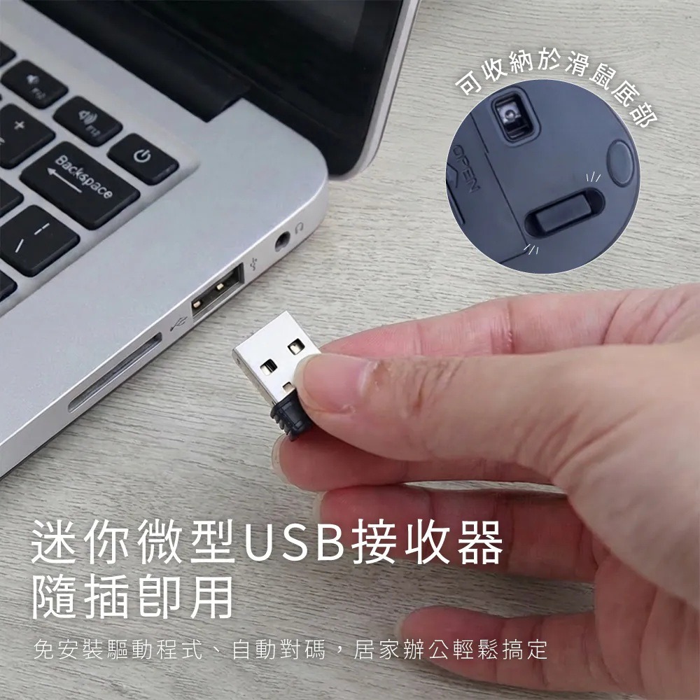 【KINYO 2.4GHz無線滑鼠 NGK-21】人體工學滑鼠 靜音滑鼠 無線滑鼠 USB滑鼠 滑鼠 電腦滑鼠-細節圖5