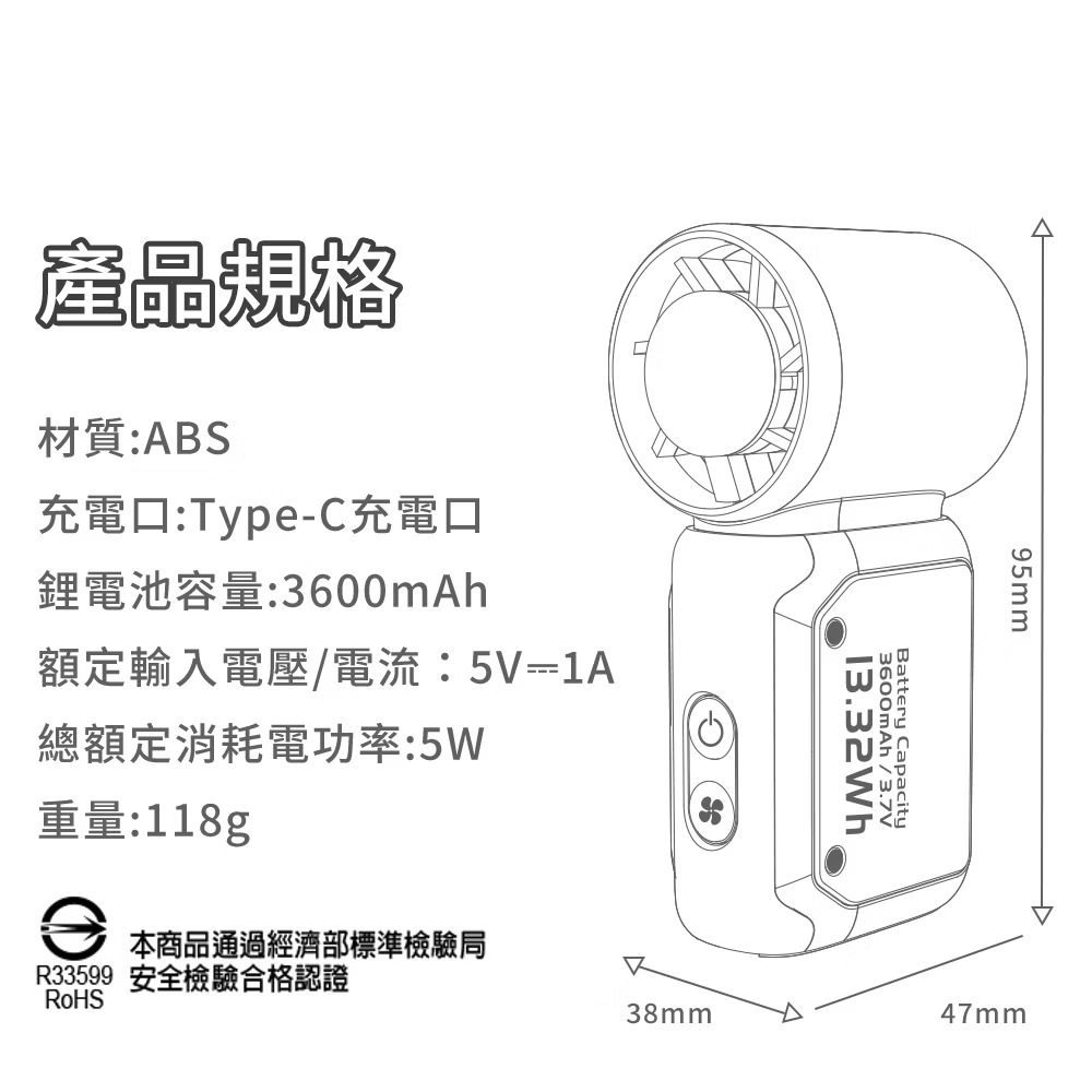 【WONDER旺德 超輕量製冷手持高速扇 WH-FU37】隨身小風扇 製冷風扇 冰敷風扇 手持風扇 小風扇 夏天風扇-細節圖10
