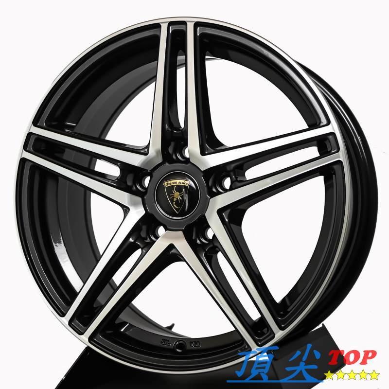 【頂尖】全新 SI鋁圈 SP9  5X100 16吋鋁圈 7J ET40/17吋鋁圈 7.5J ET40 亮黑灰車面-細節圖2