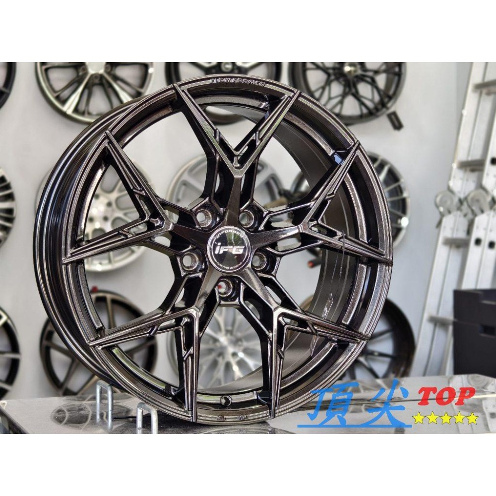 【頂尖】全新 inforged鋁圈 2330 18吋旋壓鋁圈 8J 5X112 ET45 珍珠黑/18吋鋁圈/旋壓鋁圈-細節圖2