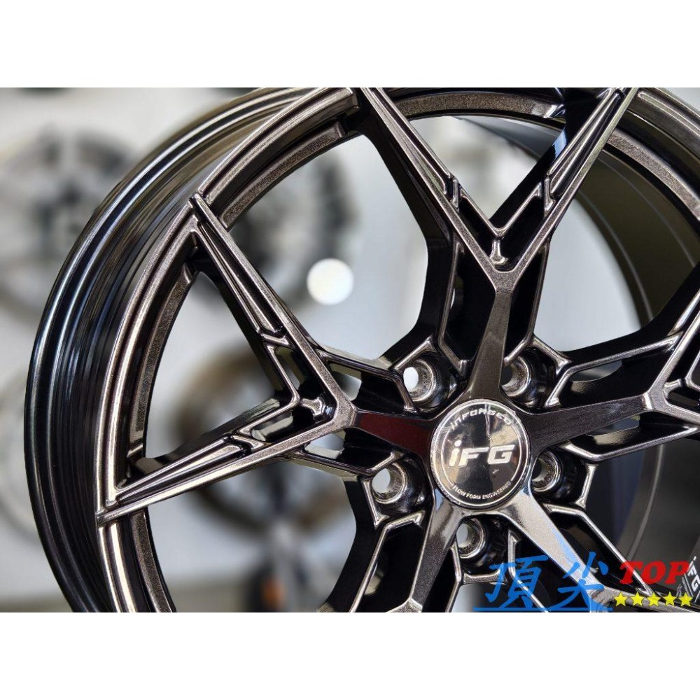 【頂尖】全新 inforged鋁圈 2330 18吋旋壓鋁圈 8J 5X112 ET45 珍珠黑/18吋鋁圈/旋壓鋁圈-細節圖5