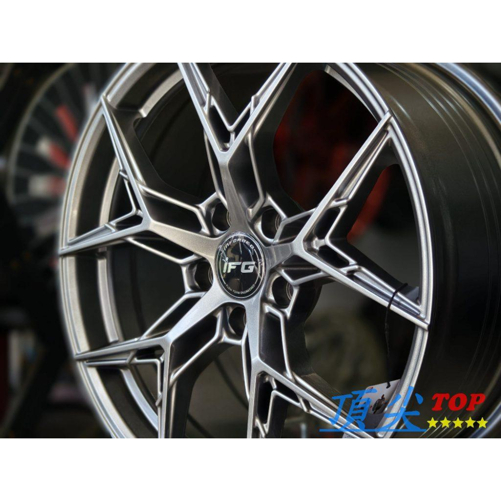 【頂尖】全新 inforged鋁圈2330 18吋旋壓鋁圈 8J 5X114.3 ET43電鍍銀/18吋鋁圈 北德文鋁圈-細節圖2