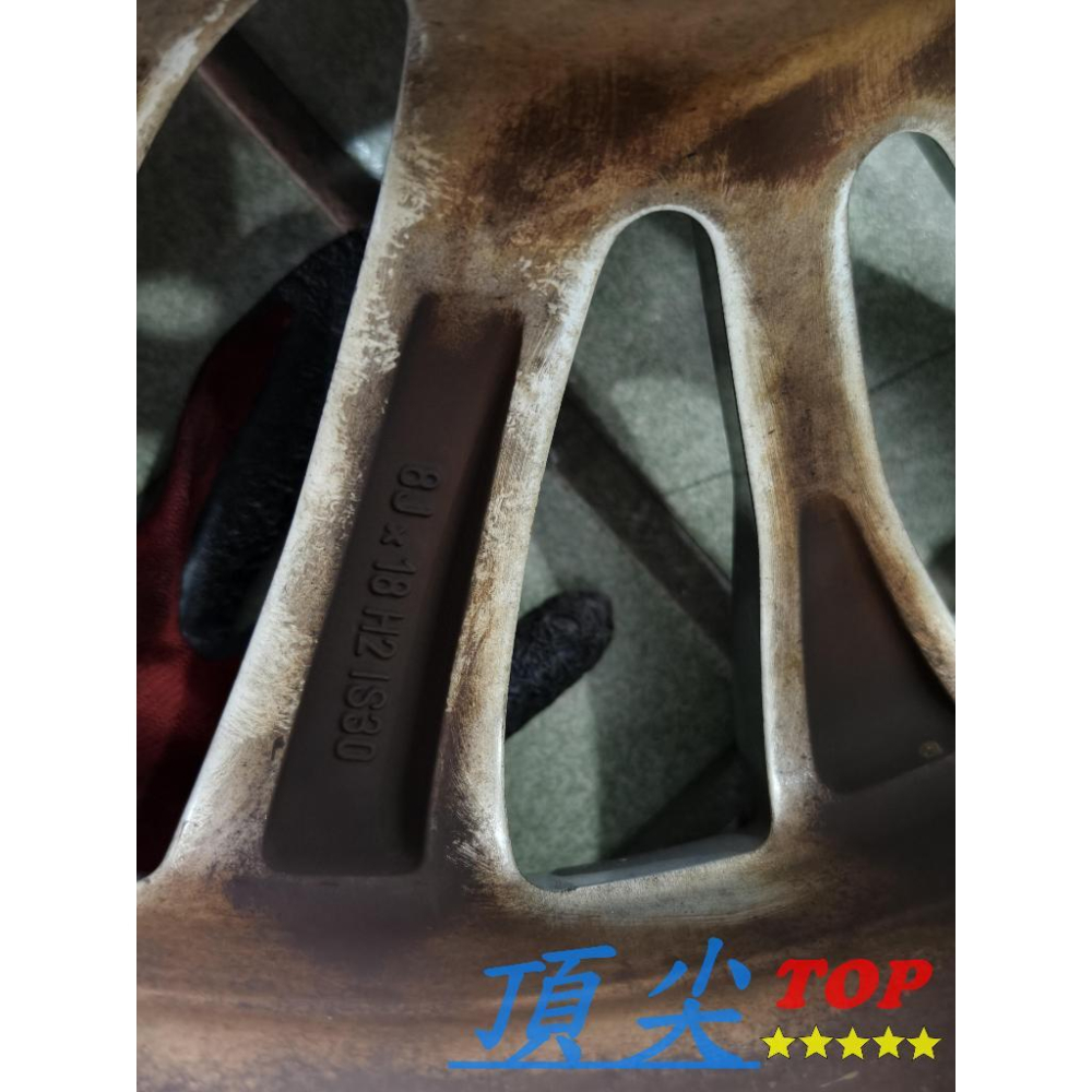 【頂尖】優質中古鋁圈18吋 5X112 8J ET30 BMW G30鋁圈 外表有擦傷 無變形 真圓正常 一套12000-細節圖7