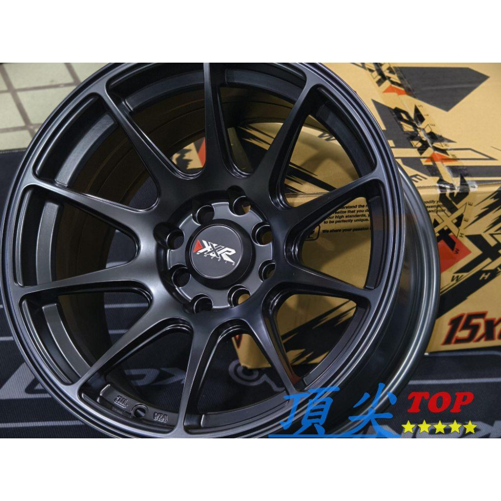 【頂尖】全新XXR鋁圈 XXR527平光黑 15吋大內凹鋁圈 4X100/4X114.3 8.25J ET0 美國XXR-細節圖2