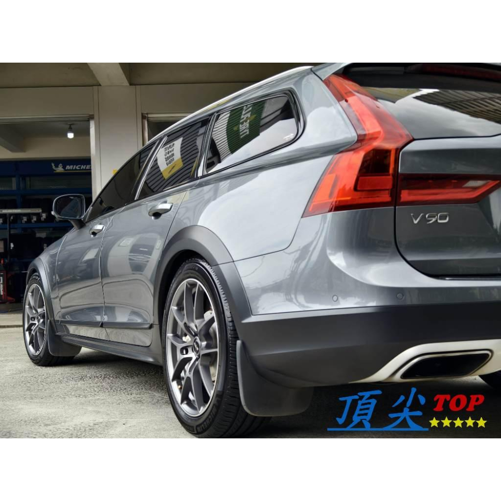 【頂尖】全新 si鋁圈 ep14 19吋鋁圈 8.5j 5x108 et40 黑高亮/鈦色 volvo V90鋁圈實車照-細節圖4