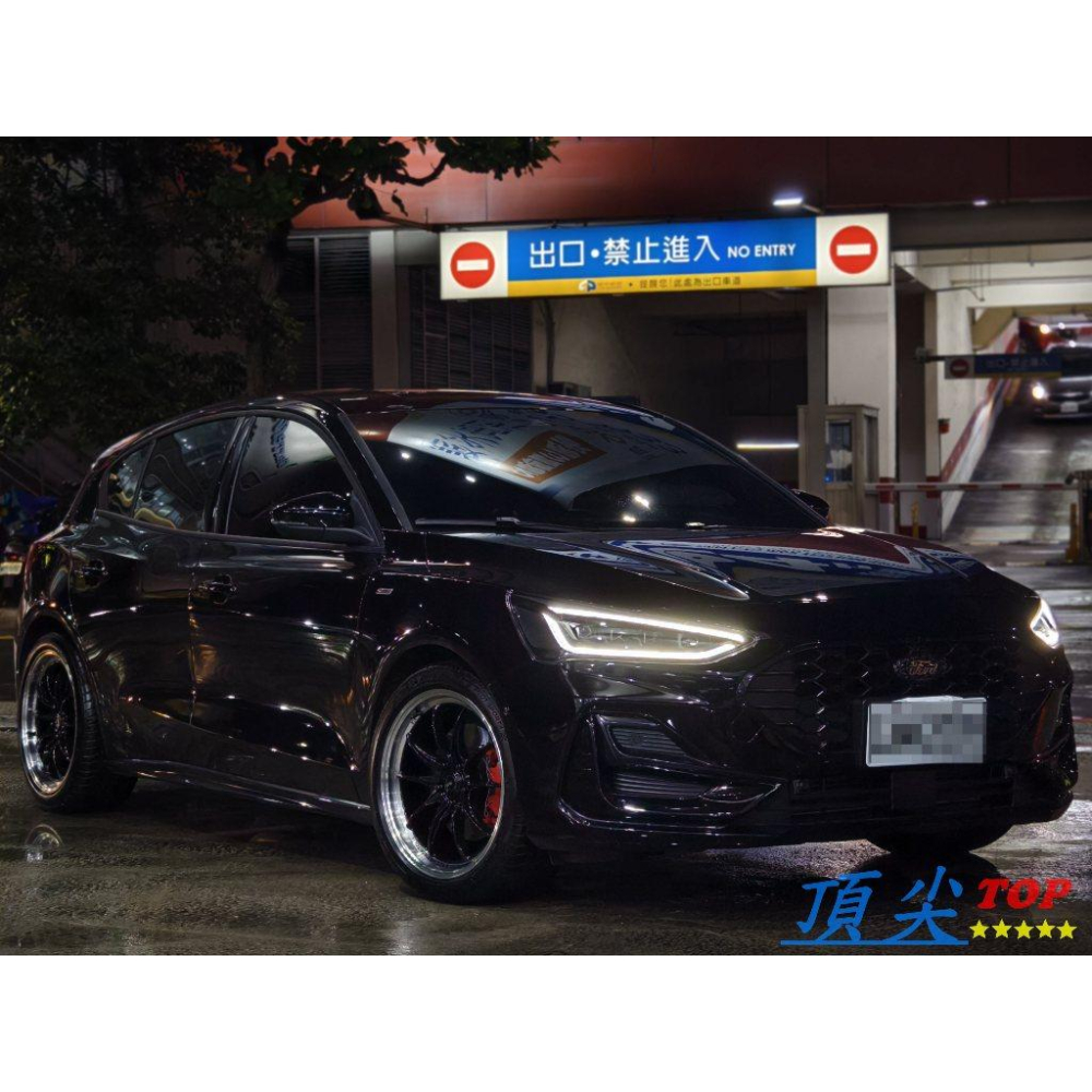 【頂尖】全新 Advanti鋁圈 MAT25 18吋鋁圈 5X108 8.5J ET42 亮黑車邊 FOCUS鋁圈-細節圖3