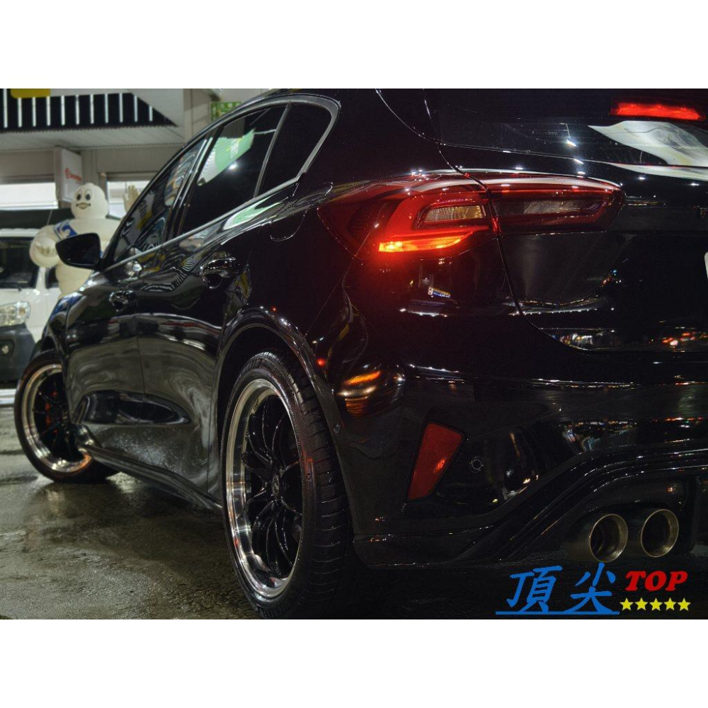 【頂尖】全新 Advanti鋁圈 MAT25 18吋鋁圈 5X108 8.5J ET42 亮黑車邊 FOCUS鋁圈-細節圖4