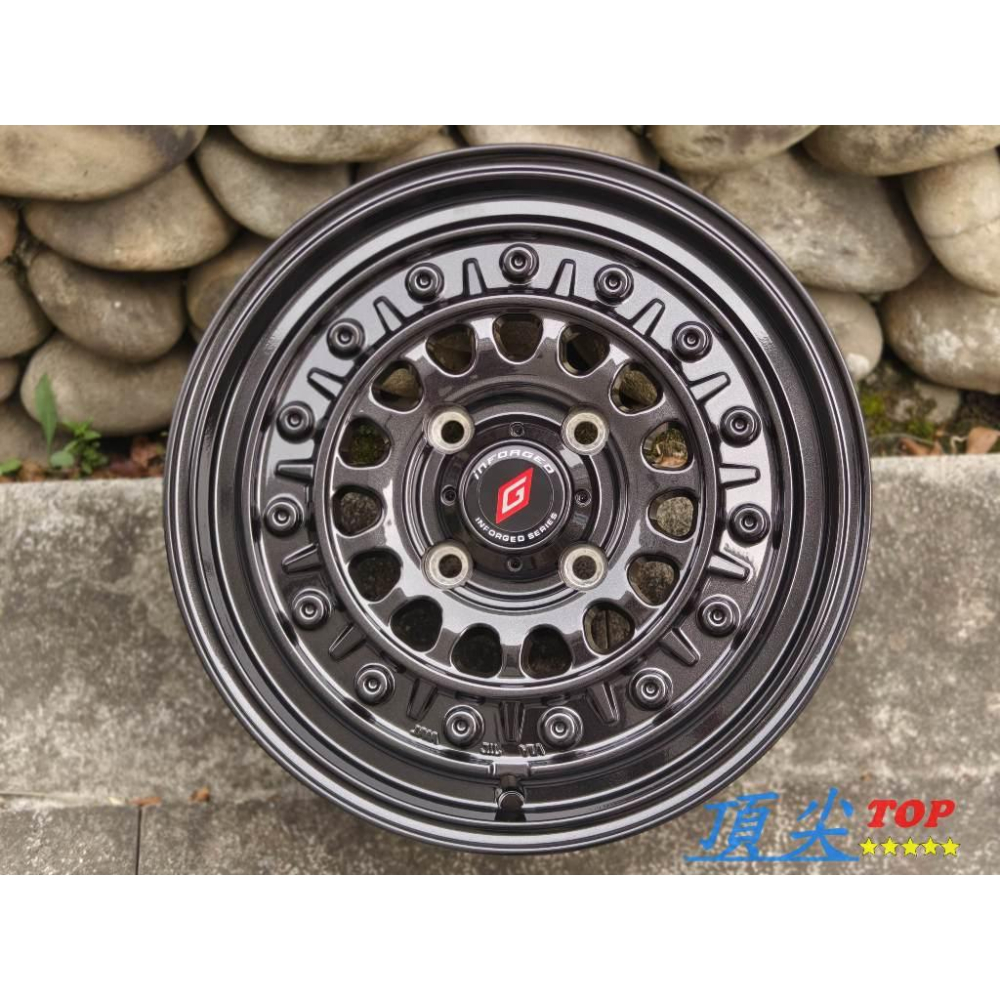 【頂尖】全新inFORGED鋁圈2336 15吋鋁圈 5X114.3 6J ET45 CARRY鋁圈/15吋高載重鋁圈-細節圖2