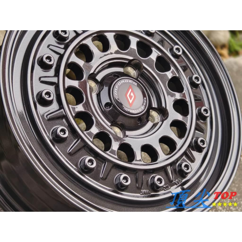 【頂尖】全新inFORGED鋁圈2336 15吋鋁圈 5X114.3 6J ET45 CARRY鋁圈/15吋高載重鋁圈-細節圖3