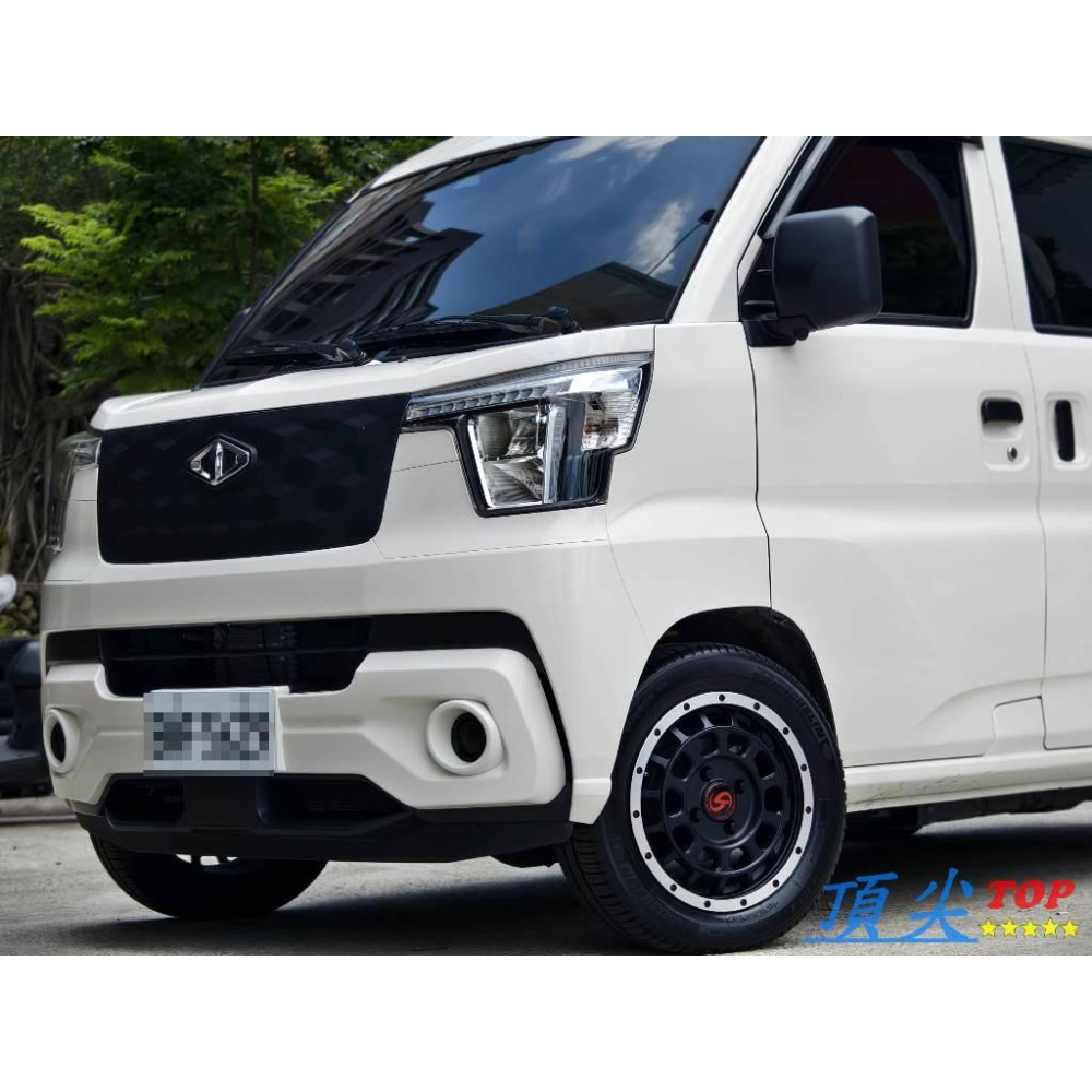 【頂尖】全新 15吋鋁圈 SI鋁圈 RFF05 4X114.3 6J ET38 平光黑銀車邊/J SPACE鋁圈實車照-細節圖2