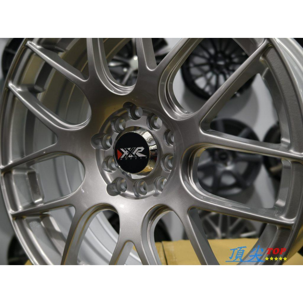 【頂尖】全新 XXR鋁圈XXR530/7.5J ET40 4X100/4X114.3復合孔鋁圈/亮銀色 XXR530鋁圈-細節圖2