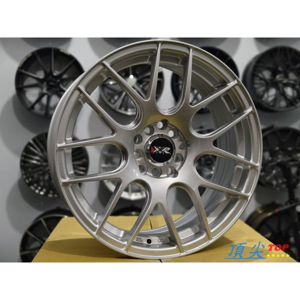 【頂尖】全新 XXR鋁圈XXR530/7.5J ET40 4X100/4X114.3復合孔鋁圈/亮銀色 XXR530鋁圈-細節圖3
