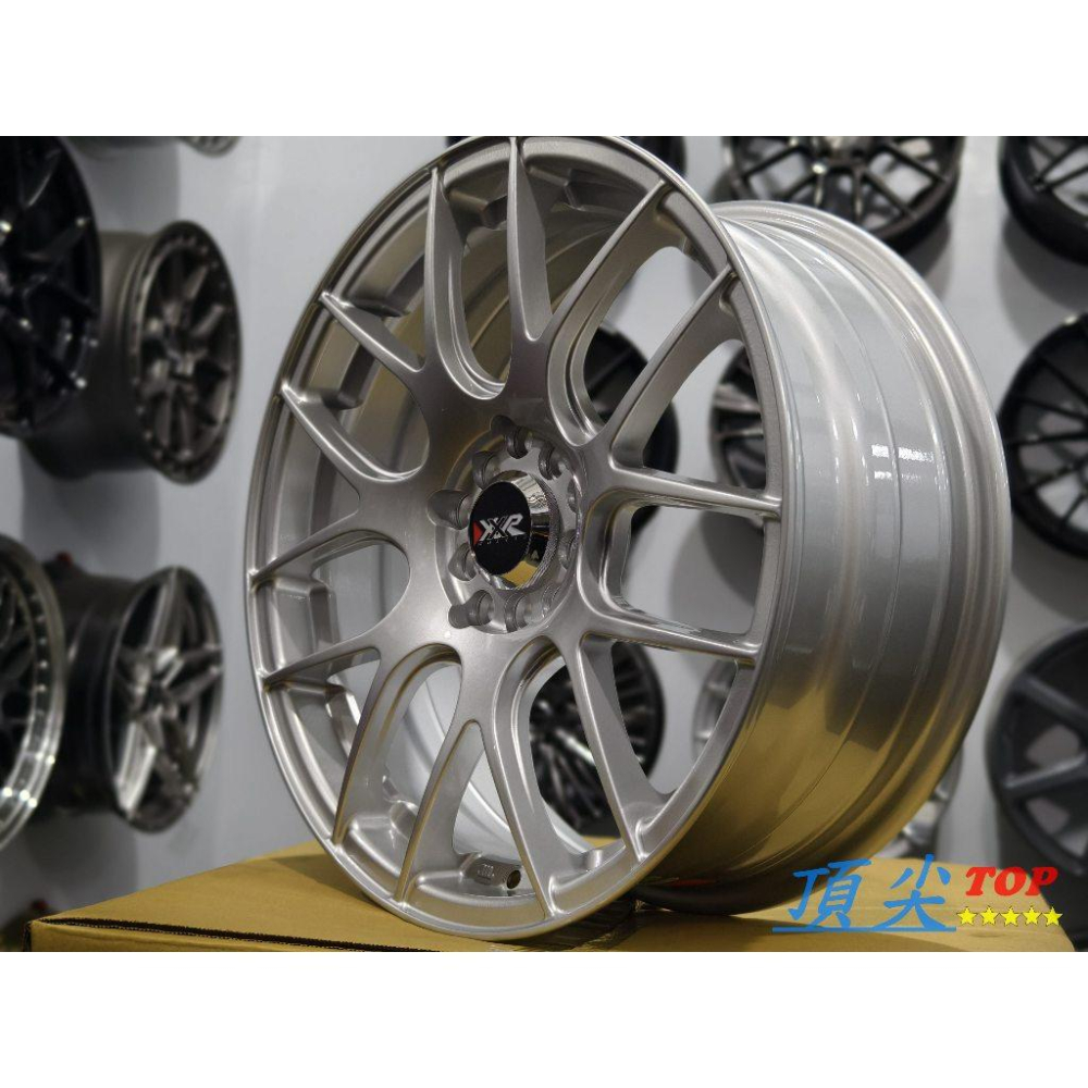 【頂尖】全新 XXR鋁圈XXR530/7.5J ET40 4X100/4X114.3復合孔鋁圈/亮銀色 XXR530鋁圈-細節圖4