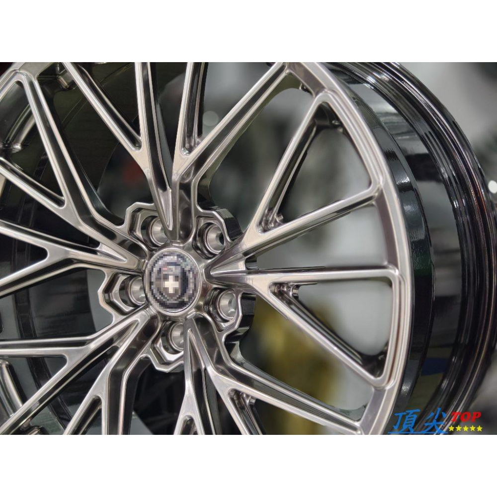 【頂尖】全新20吋鍛造鋁圈 類HRE樣式 8.5J ET38/Model 3鋁圈/Model Y鋁圈/高載重鋁圈-細節圖4