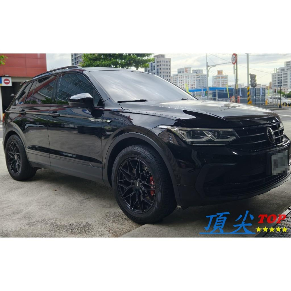 【頂尖】全新Advanti鋁圈MAT26 18吋旋壓鋁圈 5X112 8.5J ET30深鐵灰+黑金油 TIGUAN鋁圈-細節圖2