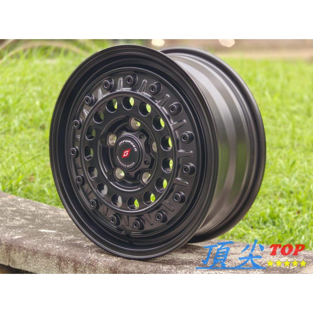 【頂尖】inFORGED鋁圈2336 15吋鋁圈 6J 5X114.3 ET45平光黑 Suzuki Carry鋁圈-細節圖2