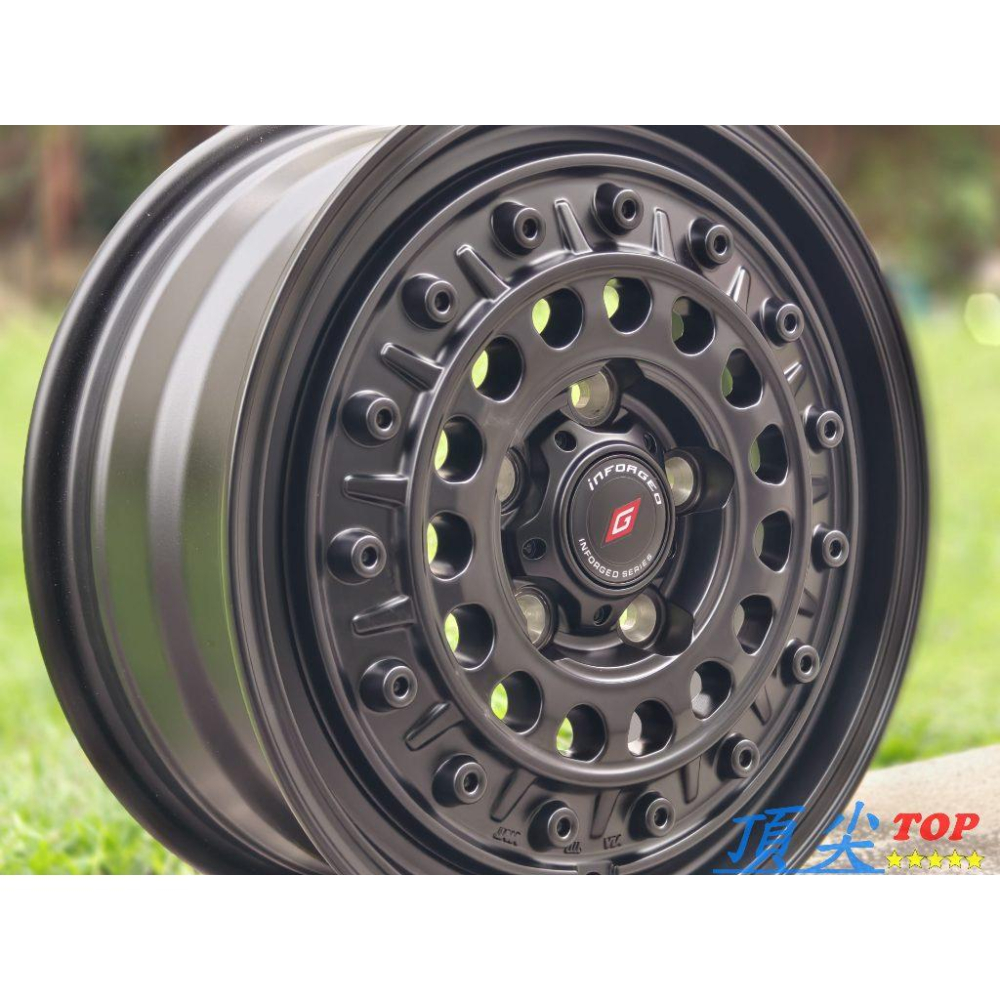 【頂尖】inFORGED鋁圈2336 15吋鋁圈 6J 5X114.3 ET45平光黑 Suzuki Carry鋁圈-細節圖3